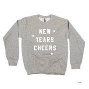New Years Cheers - Block Font - BASIC Fleece Little Mama Shirt Shop LLC