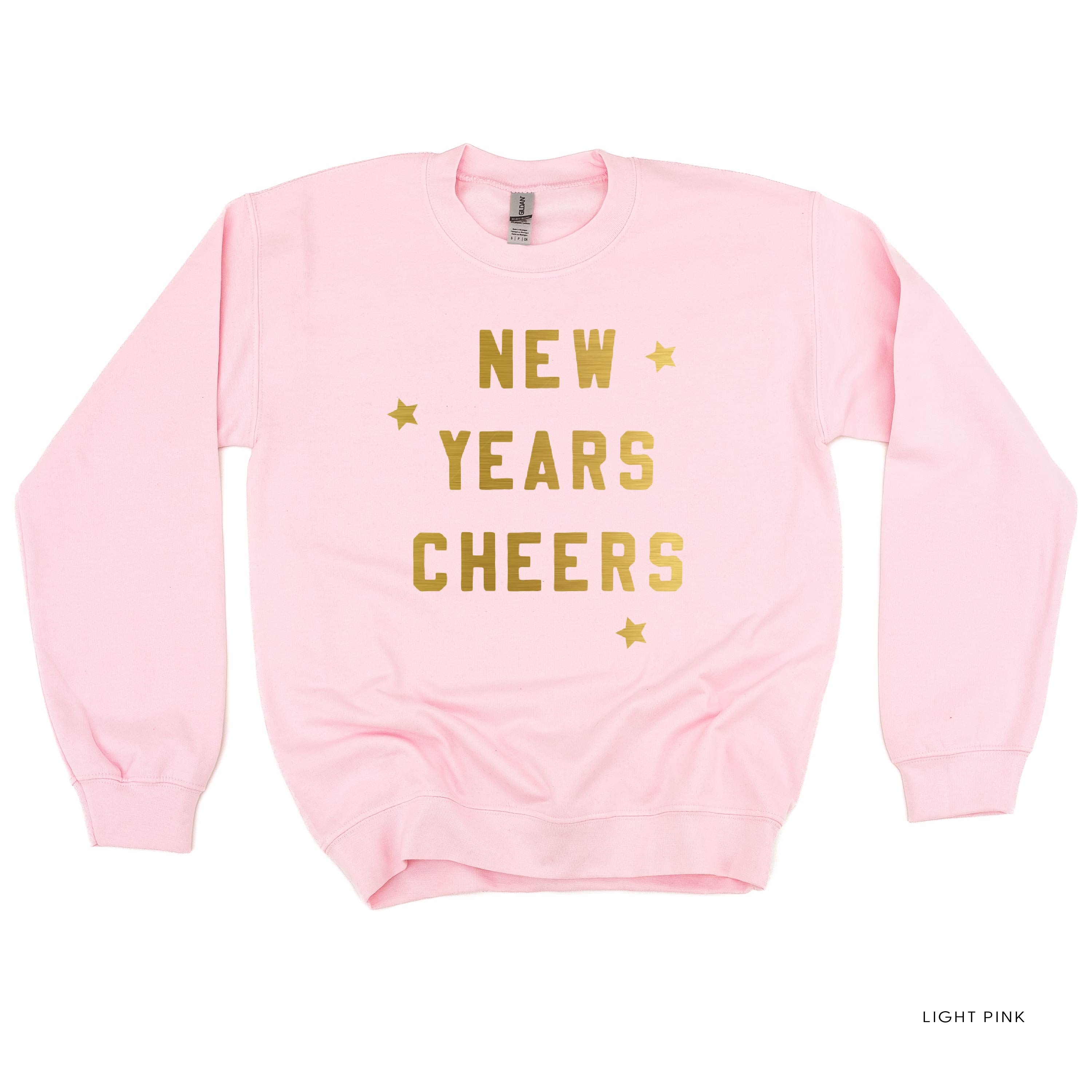 New Years Cheers - Block Font - BASIC Fleece Little Mama Shirt Shop LLC