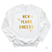 New Years Cheers - Block Font - BASIC Fleece Little Mama Shirt Shop LLC