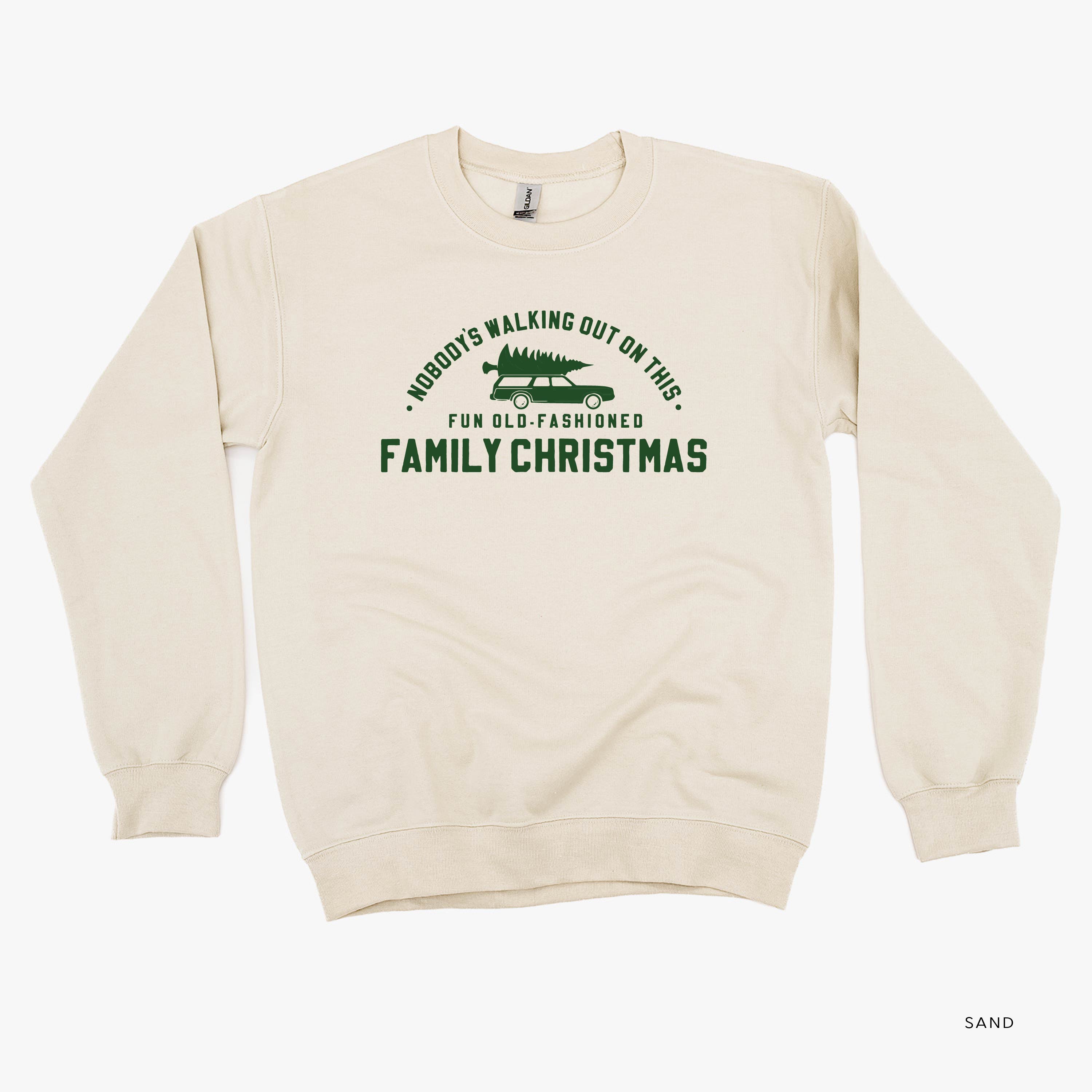 Nobody's Walking Out On This Fun Old-Fashioned Family Christmas - BASIC Fleece Little Mama Shirt Shop LLC
