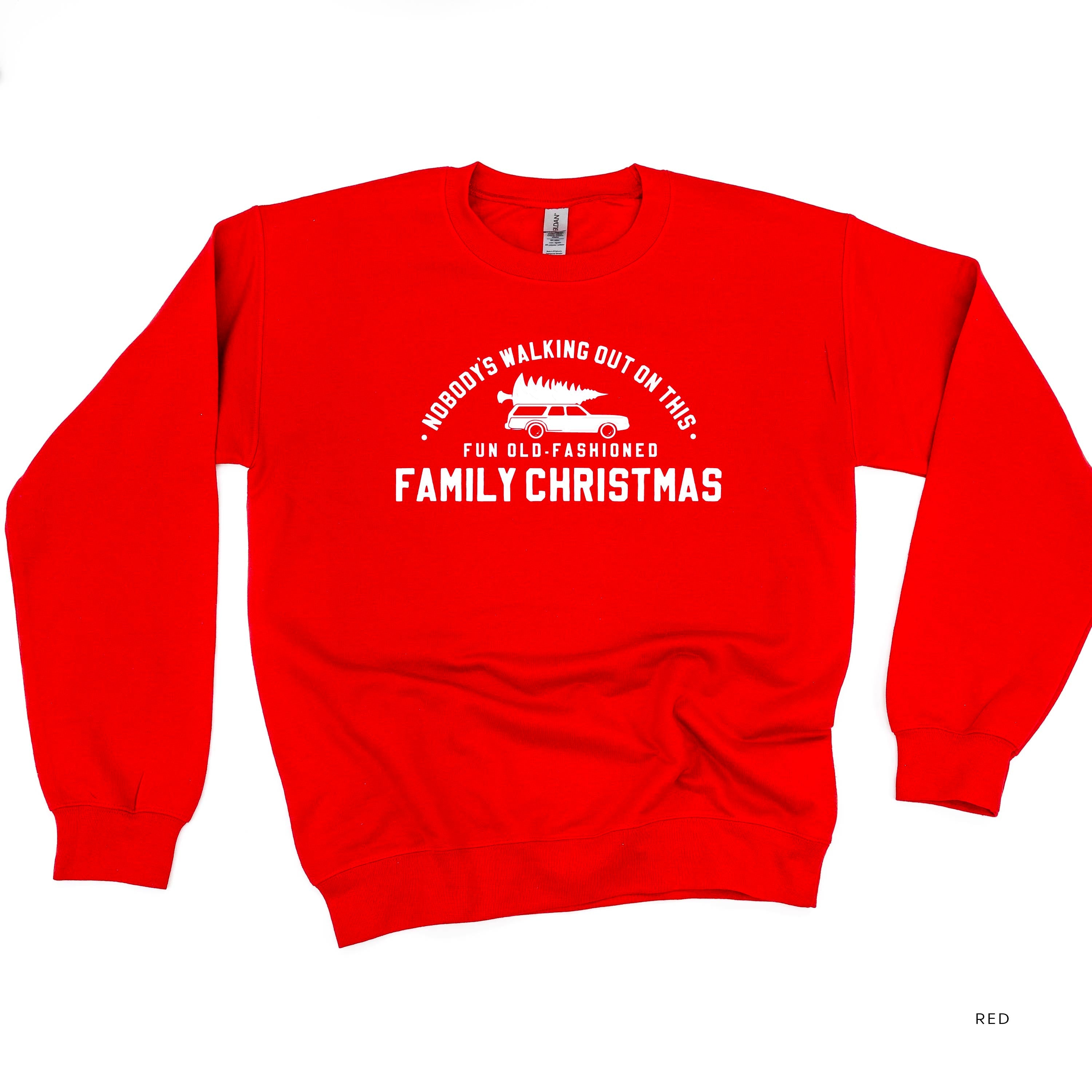 Nobody's Walking Out On This Fun Old-Fashioned Family Christmas - BASIC Fleece Little Mama Shirt Shop LLC
