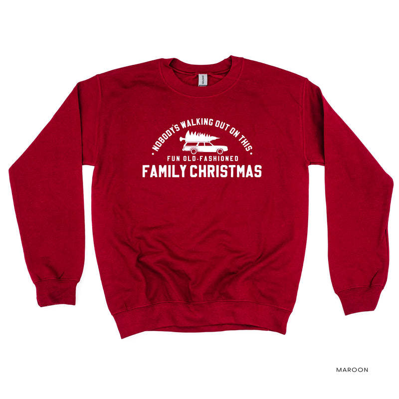 Nobody's Walking Out On This Fun Old-Fashioned Family Christmas - BASIC Fleece