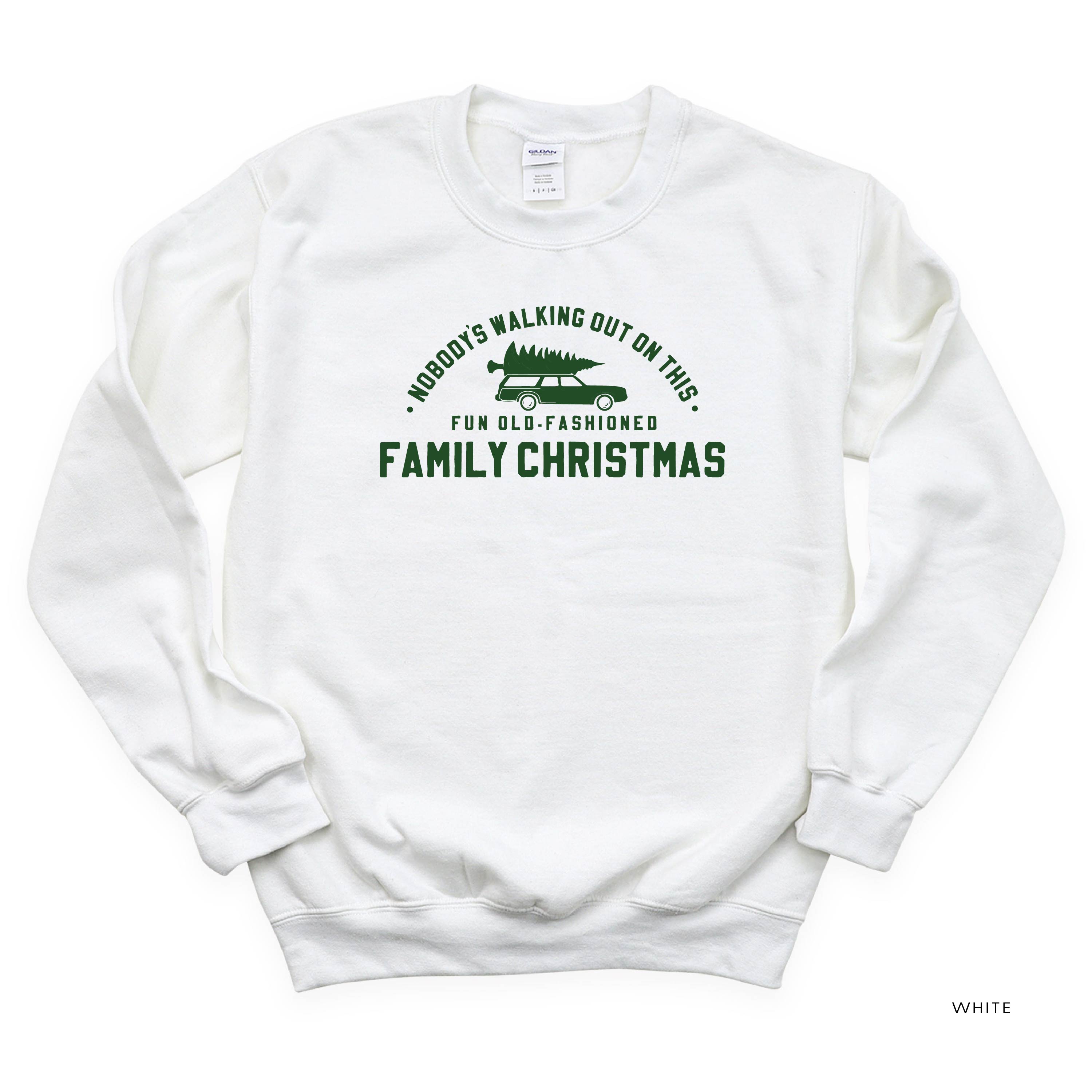 Nobody's Walking Out On This Fun Old-Fashioned Family Christmas - BASIC Fleece Little Mama Shirt Shop LLC