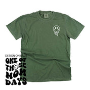 Melting Motherhood - ONE OF THOSE MOM DAYS - (w/ Melty Smiley) - Comfort Colors Tee Little Mama Shirt Shop