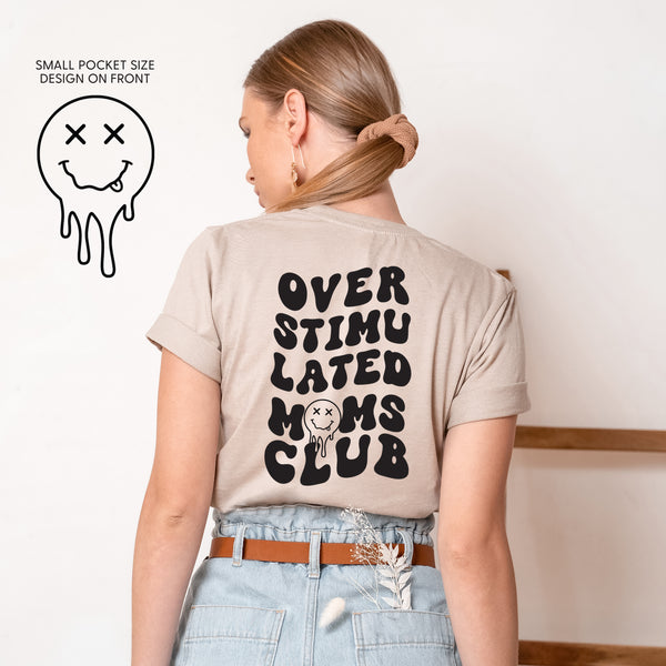 OVERSTIMULATED MOMS CLUB - (w/ Melty X Squiggle Smiley) - Unisex Tee