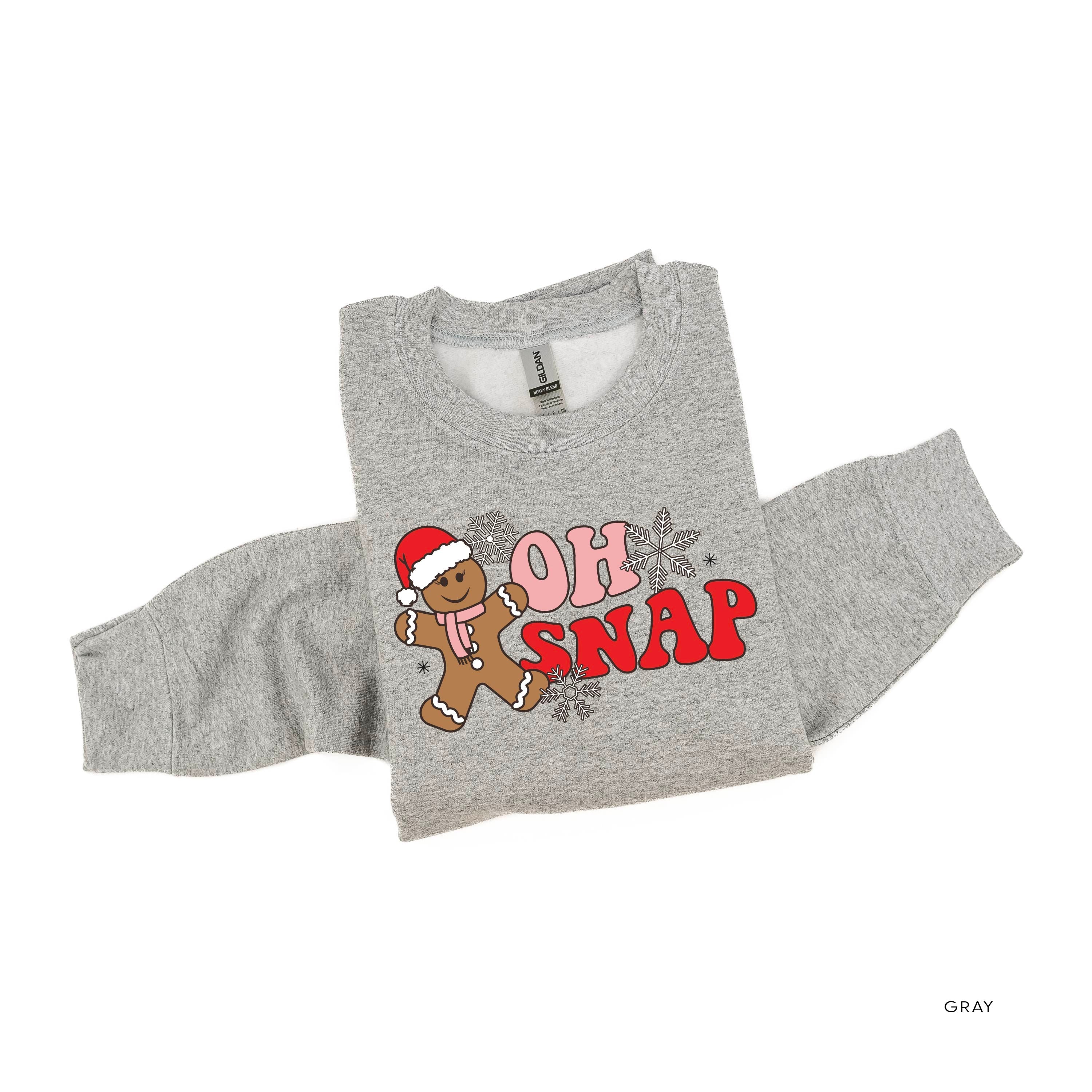 Oh Snap - Gingerbread Man - BASIC Fleece Little Mama Shirt Shop LLC