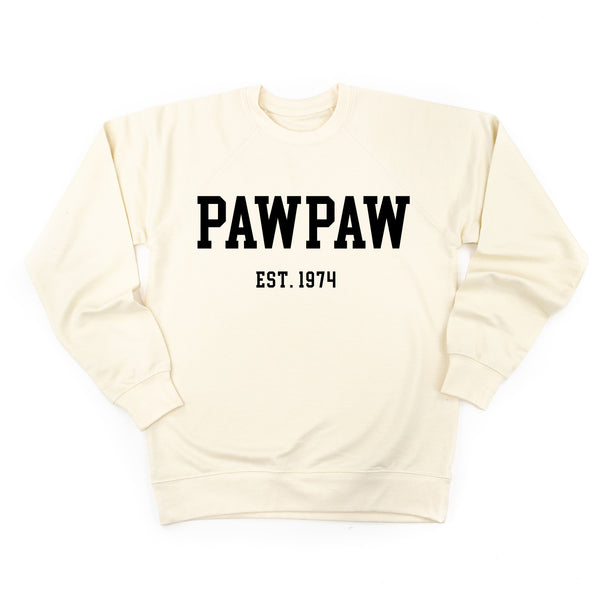 PAWPAW - EST. (Select Your Year) - Lightweight Pullover Sweater