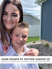 Hand Drawn Brook Trout - Child Sweater Little Mama Shirt Shop