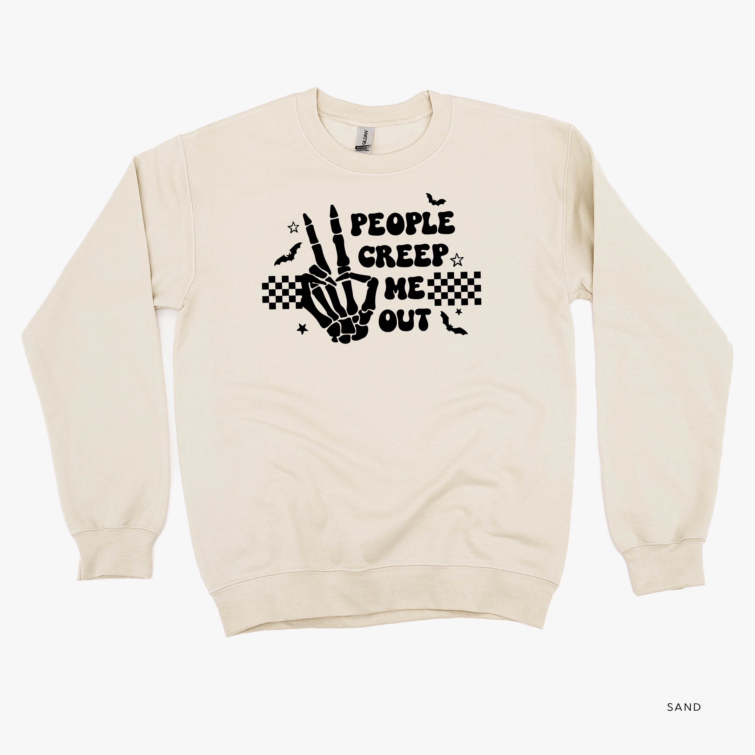 People Creep Me Out - Basic Fleece Crewneck Little Mama Shirt Shop LLC