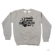 People Creep Me Out - Basic Fleece Crewneck Little Mama Shirt Shop LLC