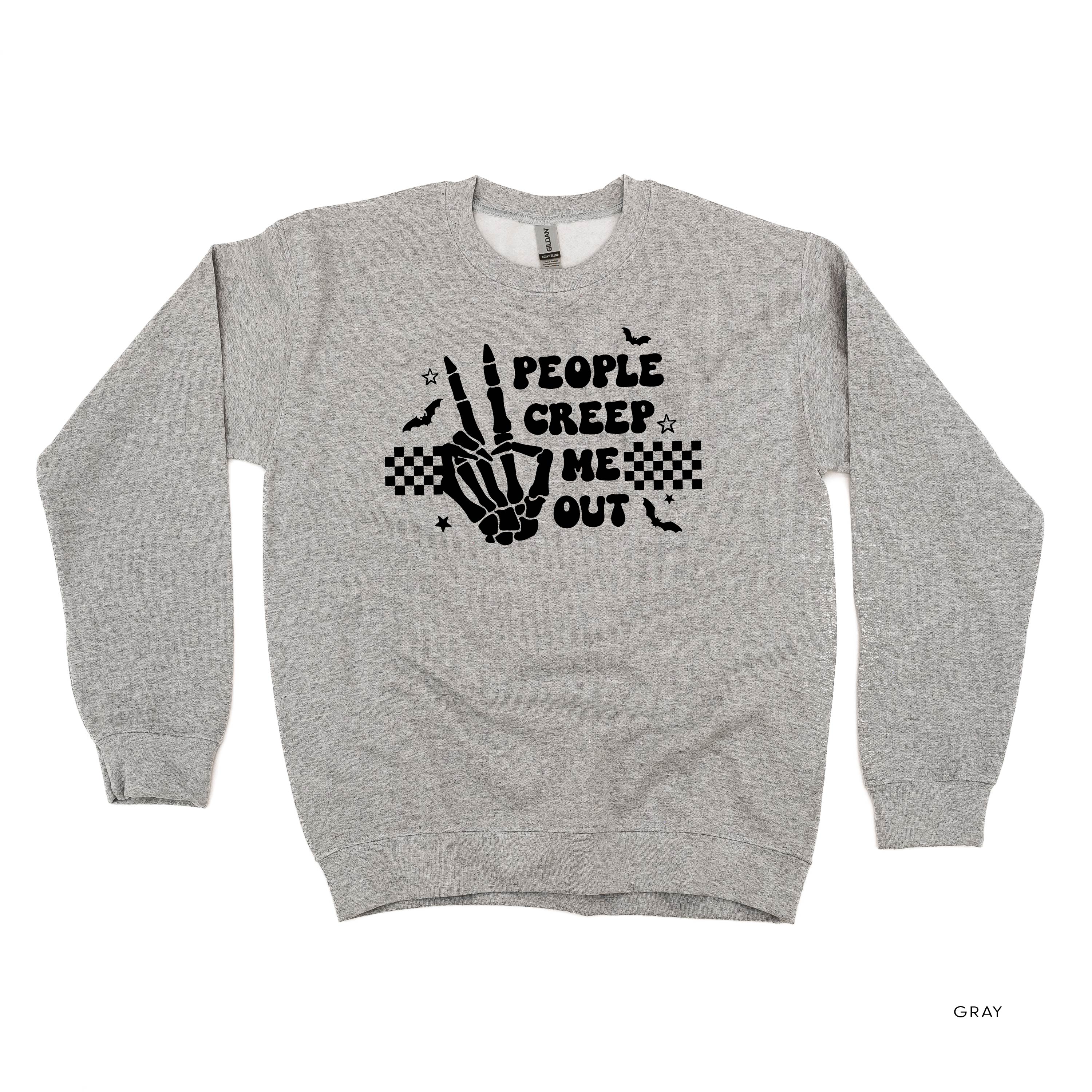 People Creep Me Out - Basic Fleece Crewneck Little Mama Shirt Shop LLC