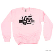 People Creep Me Out - Basic Fleece Crewneck Little Mama Shirt Shop LLC