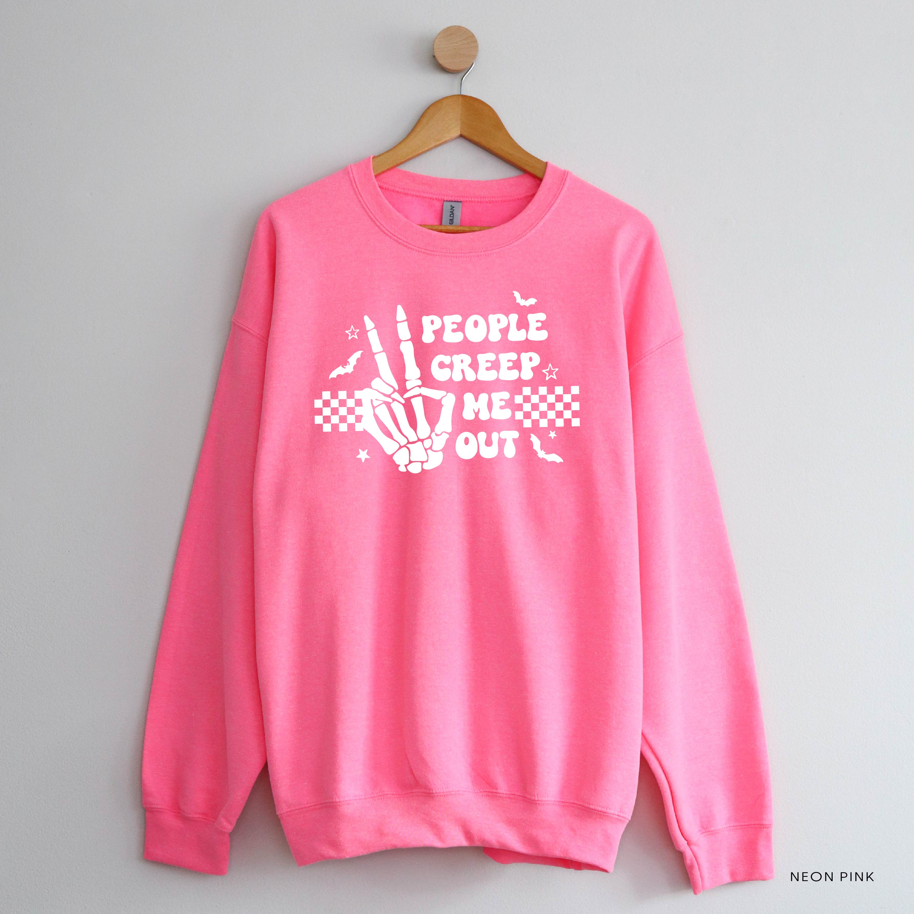 People Creep Me Out - Basic Fleece Crewneck Little Mama Shirt Shop LLC