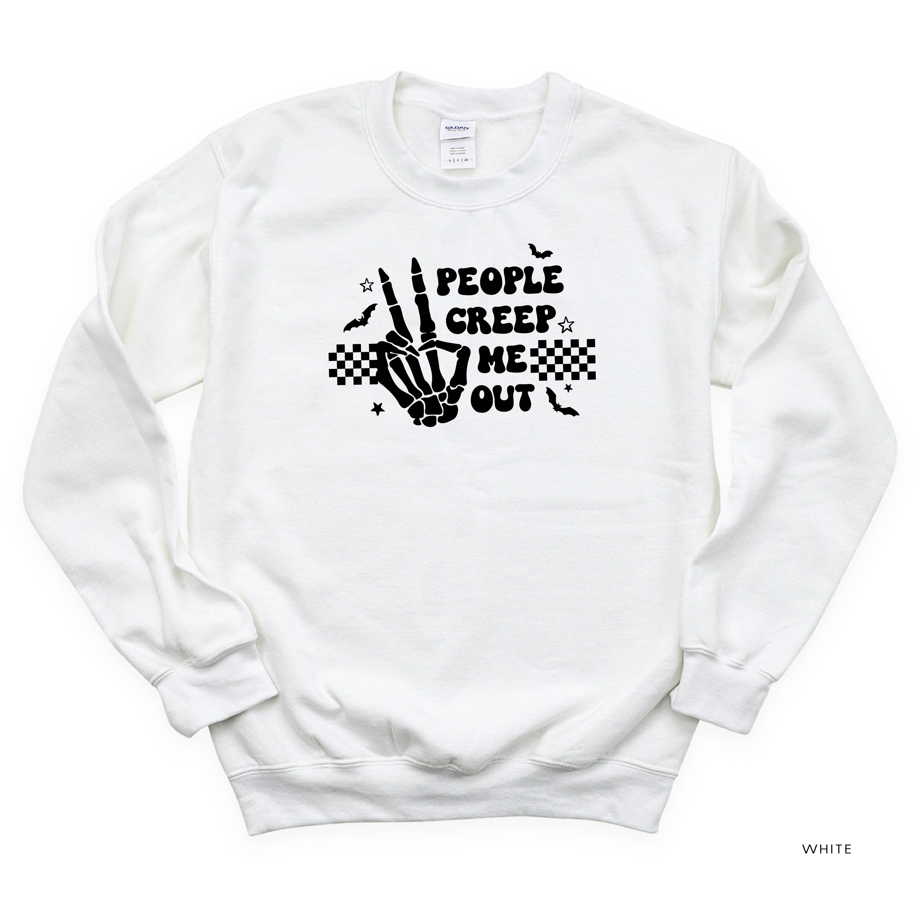 People Creep Me Out - Basic Fleece Crewneck Little Mama Shirt Shop LLC