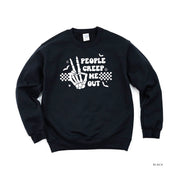 People Creep Me Out - Basic Fleece Crewneck Little Mama Shirt Shop LLC