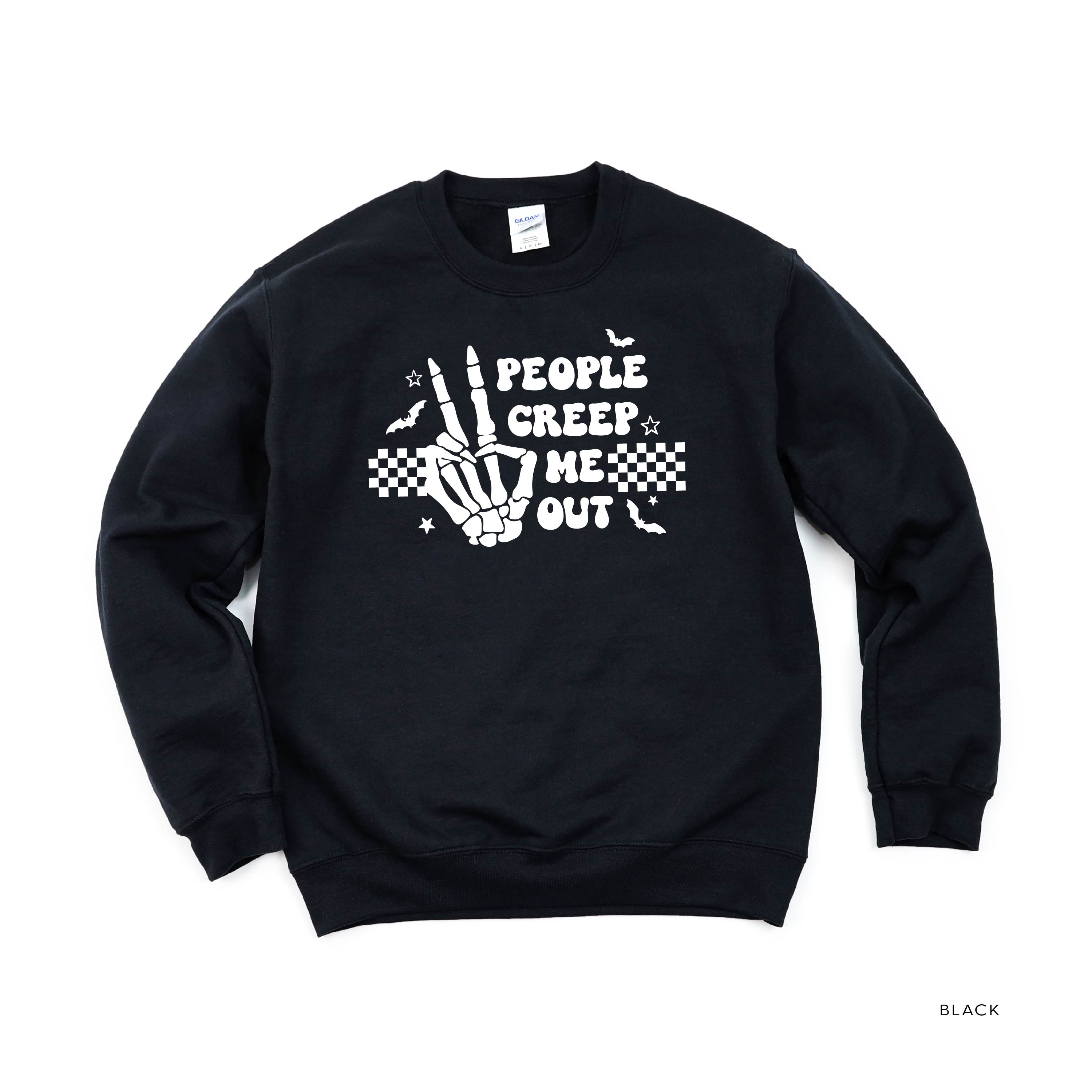 People Creep Me Out - Basic Fleece Crewneck Little Mama Shirt Shop LLC