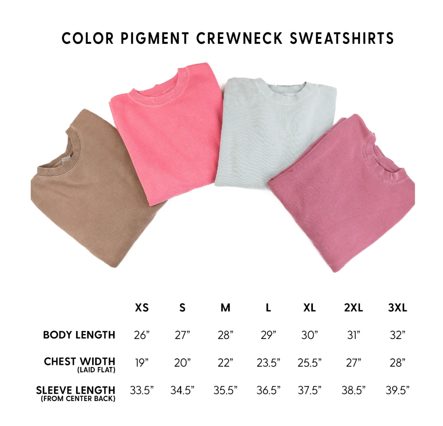 Embroidered PIGMENT Crewneck - 1 Birth Flower - Pocket w/ White Thread Little Mama Shirt Shop LLC