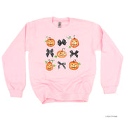Pumpkins-n-Bows - Basic Fleece Crewneck Little Mama Shirt Shop LLC