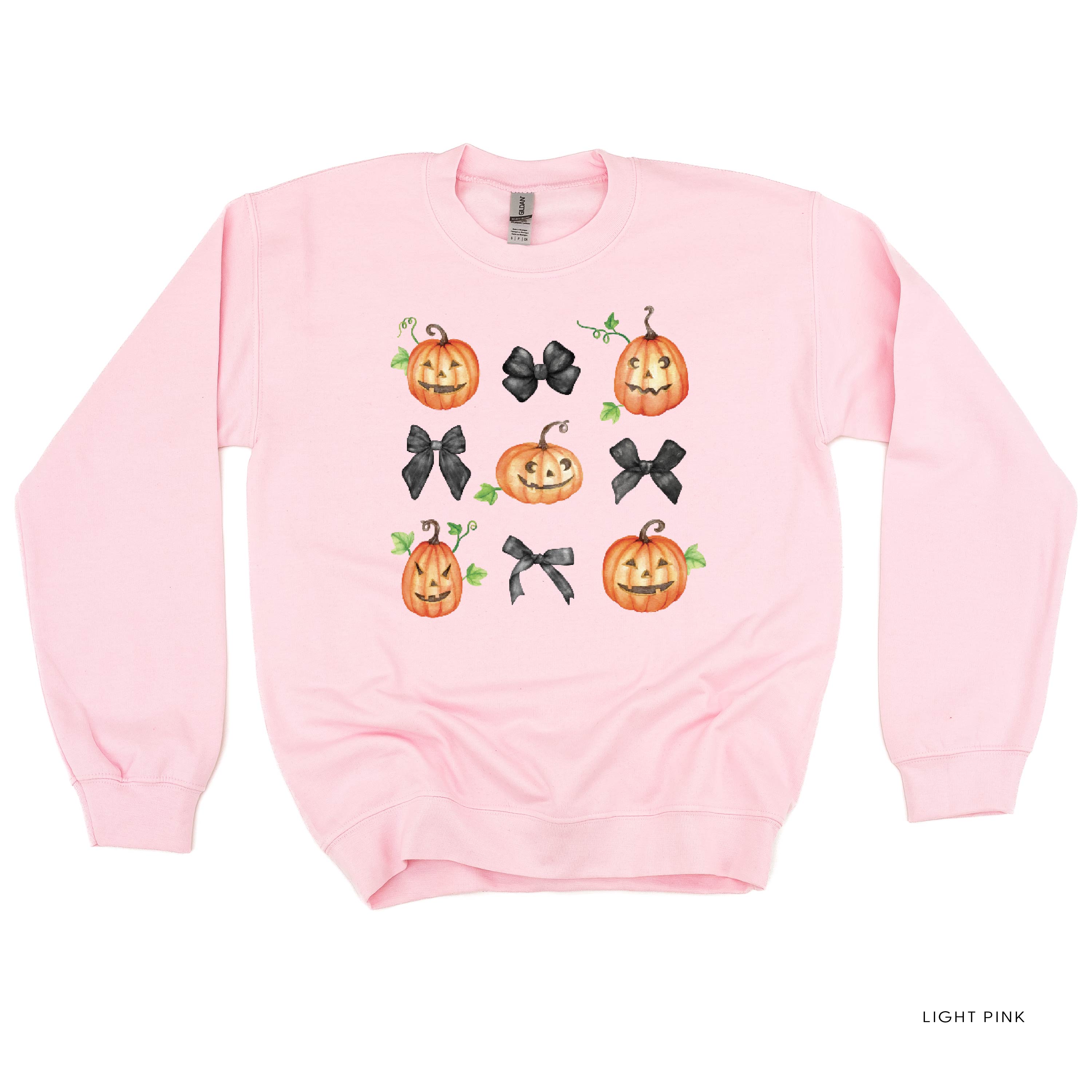 Pumpkins-n-Bows - Basic Fleece Crewneck Little Mama Shirt Shop LLC