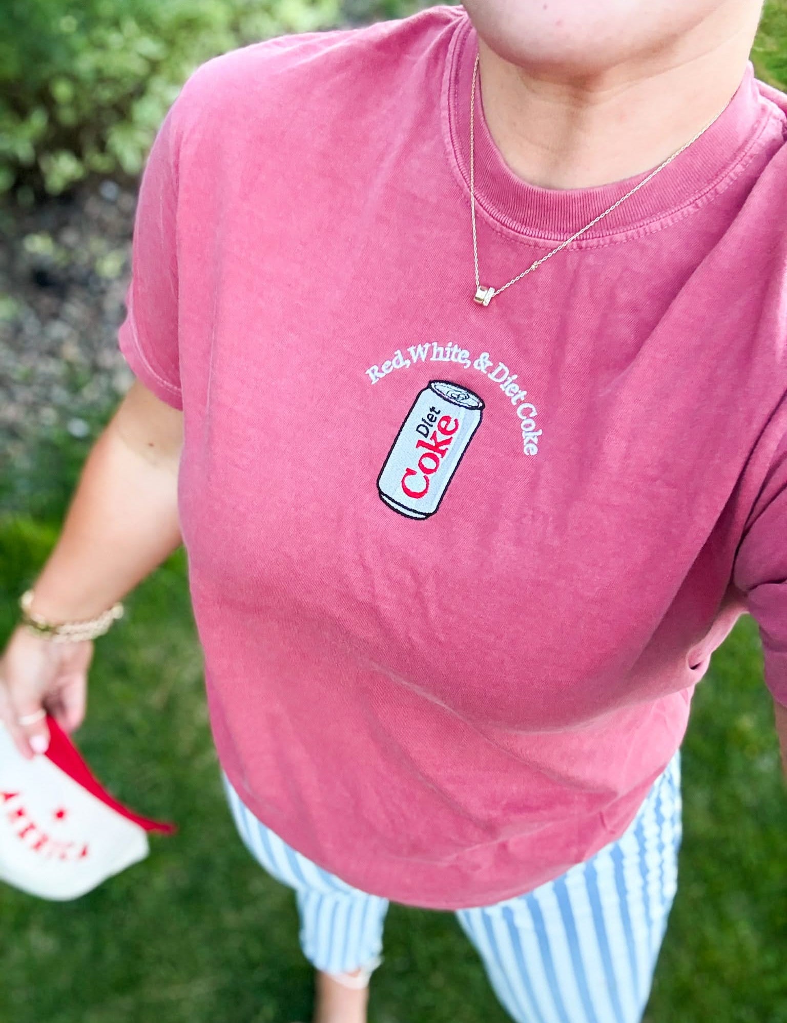 Red White & Diet Coke Retro Americana Shirt - Adult Little Mama Shirt Shop LLC