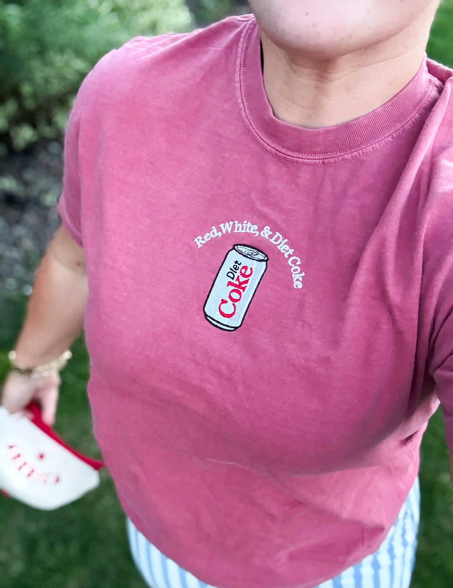 Red White & Diet Coke Retro Americana Shirt - Adult Little Mama Shirt Shop LLC
