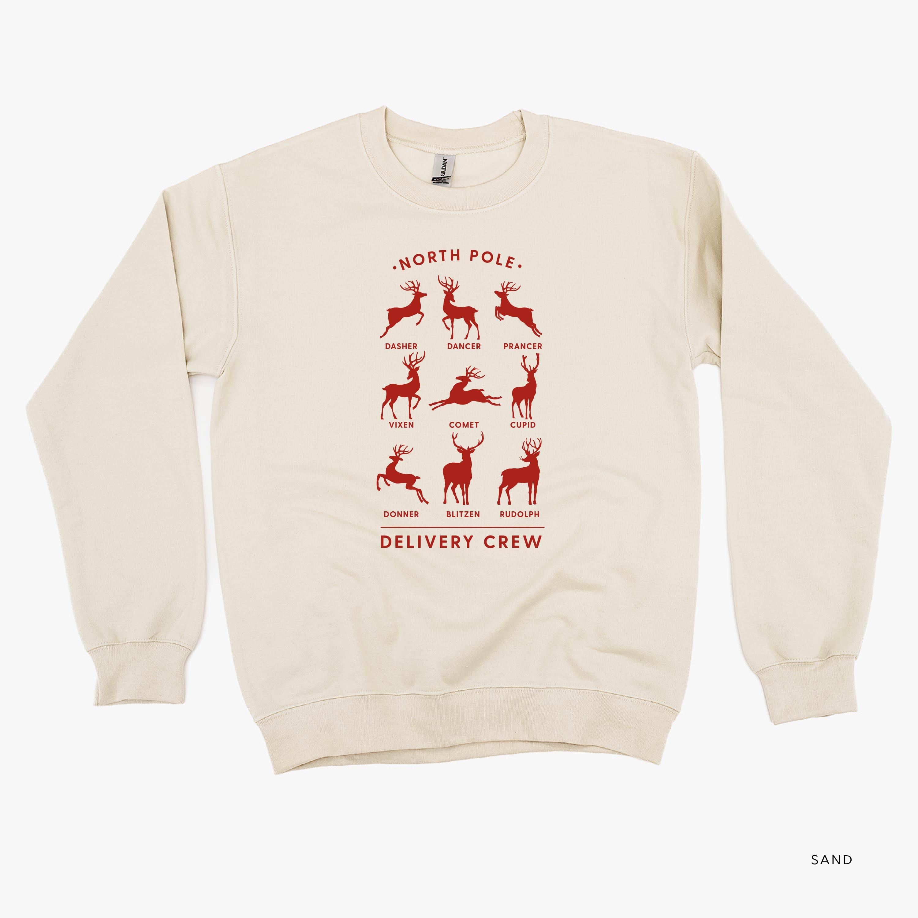 Reindeer - North Pole Delivery Crew - BASIC Fleece Little Mama Shirt Shop LLC