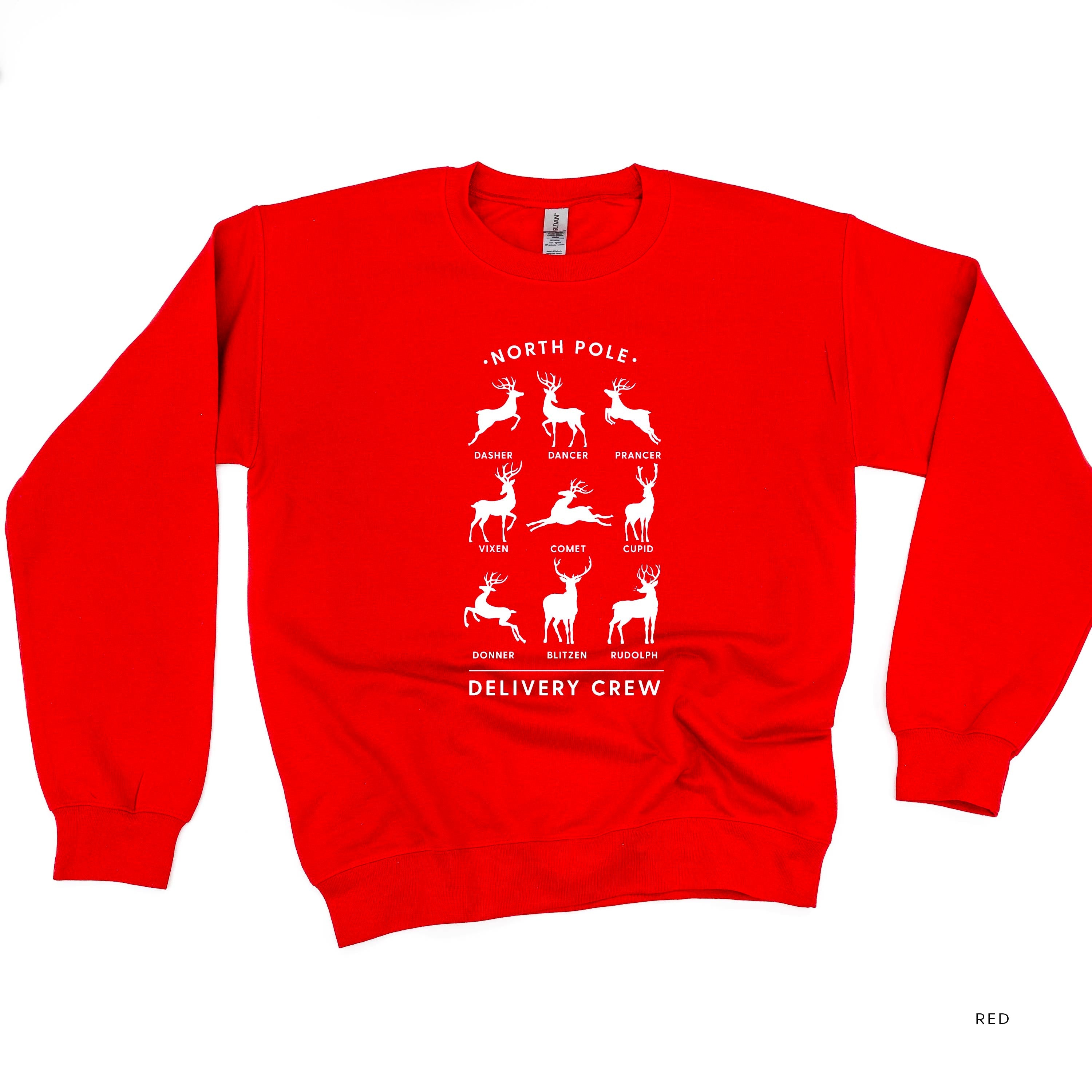 Reindeer - North Pole Delivery Crew - BASIC Fleece Little Mama Shirt Shop LLC