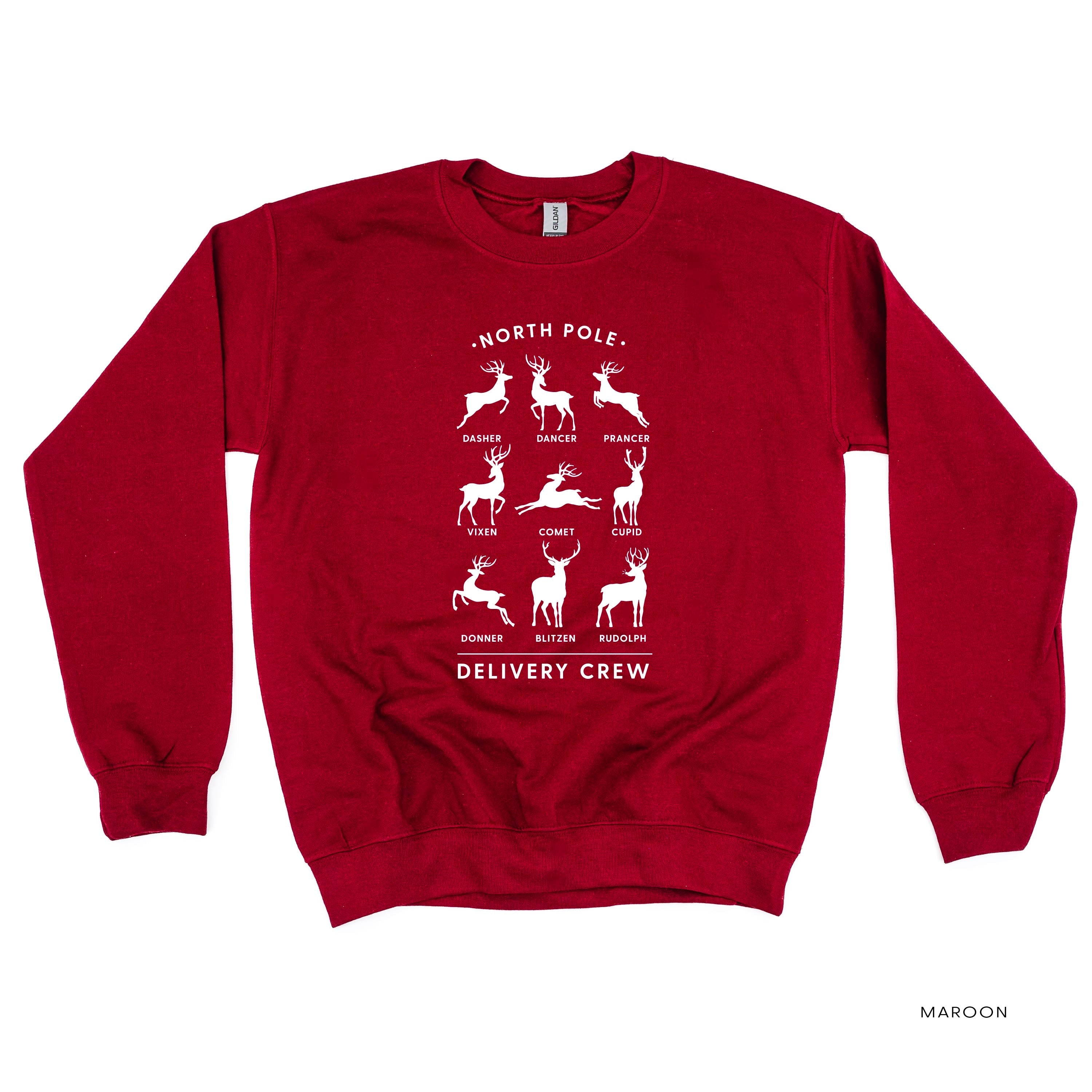 Reindeer - North Pole Delivery Crew - BASIC Fleece Little Mama Shirt Shop LLC