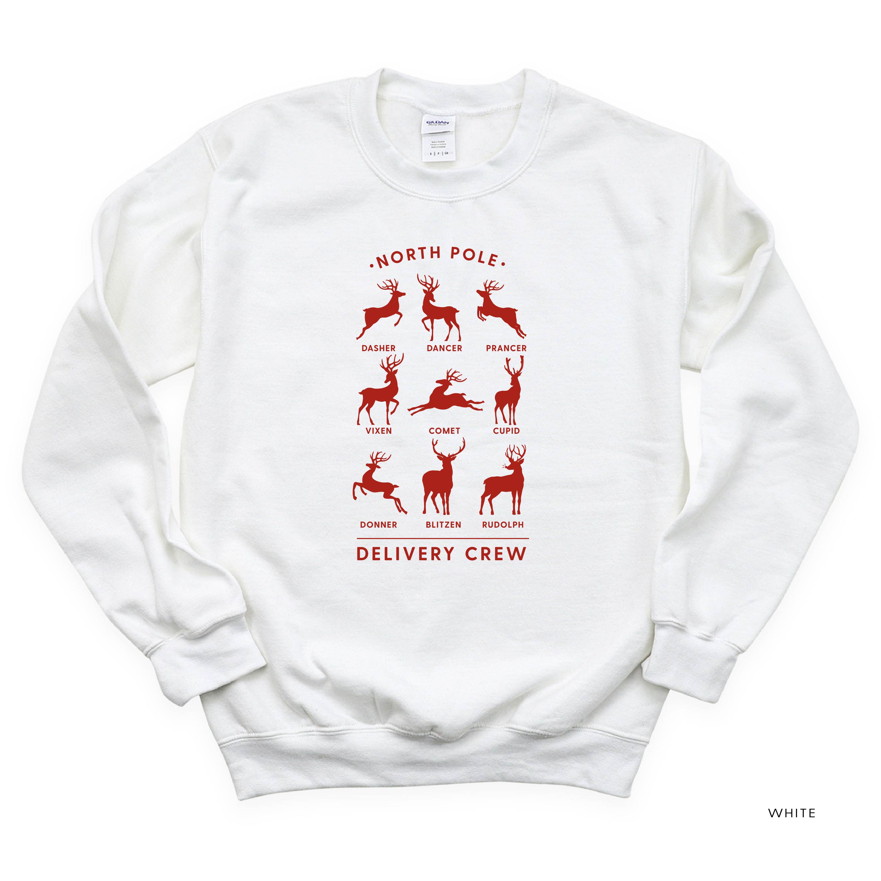 Reindeer - North Pole Delivery Crew - BASIC Fleece Little Mama Shirt Shop LLC