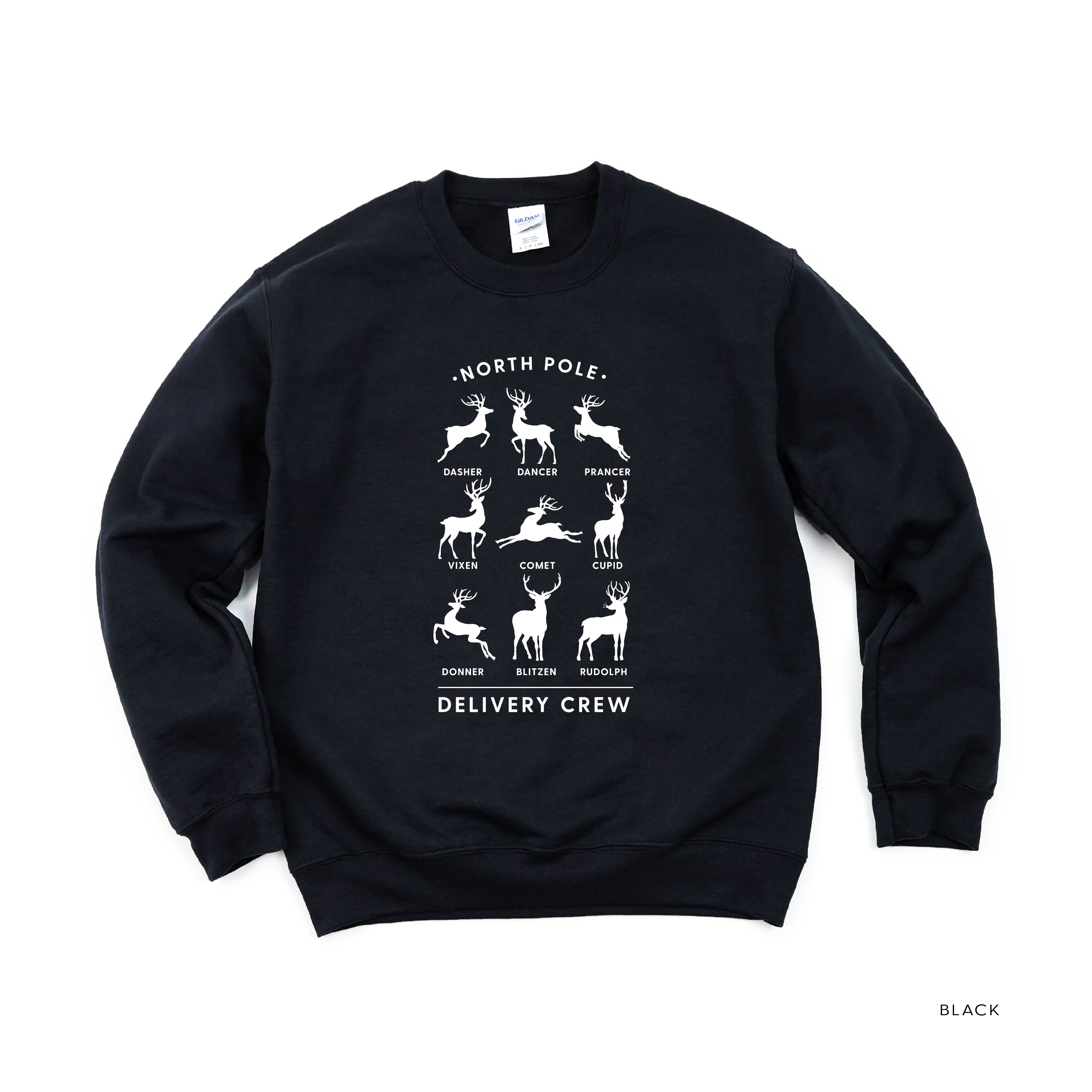 Reindeer - North Pole Delivery Crew - BASIC Fleece Little Mama Shirt Shop LLC