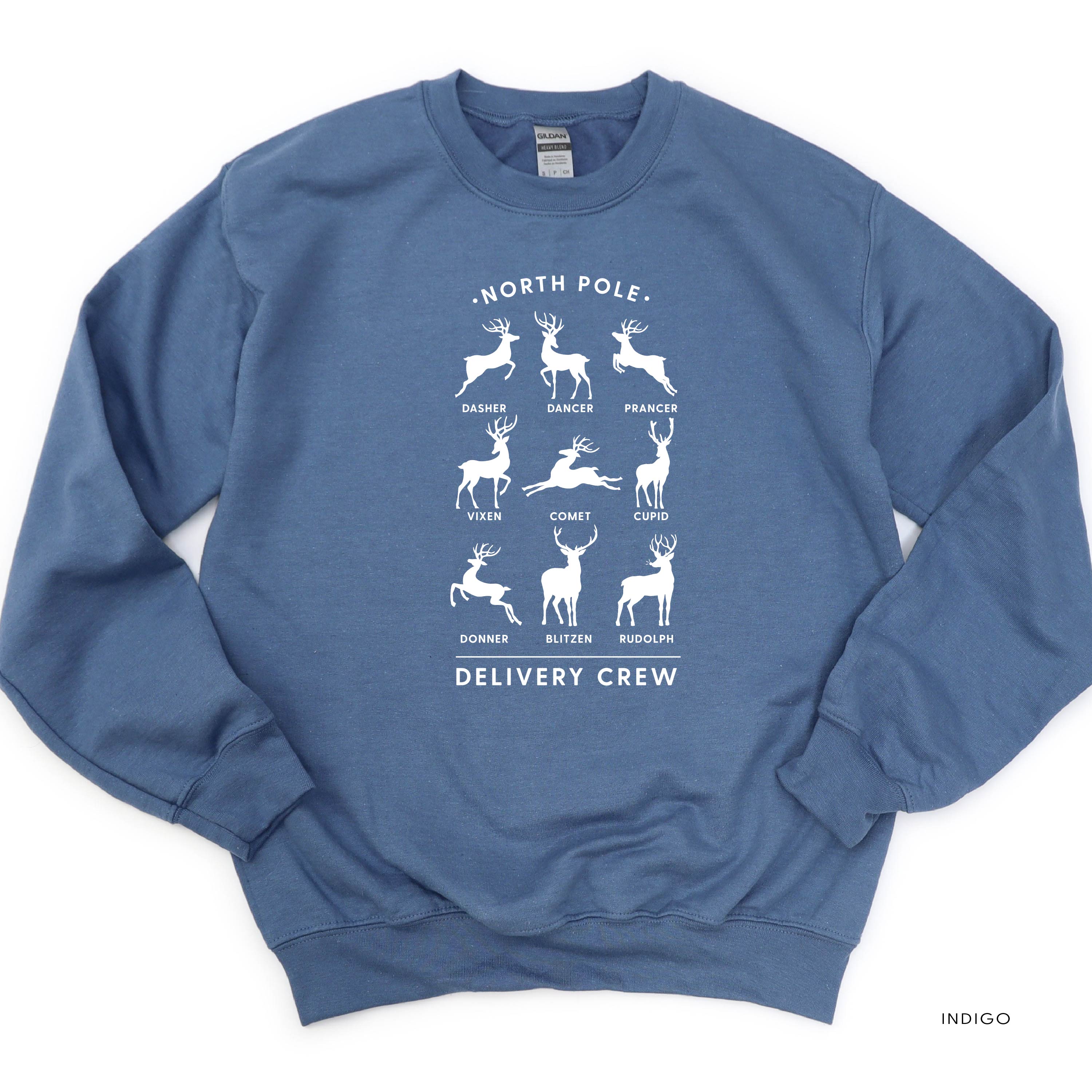 Reindeer - North Pole Delivery Crew - BASIC Fleece Little Mama Shirt Shop LLC