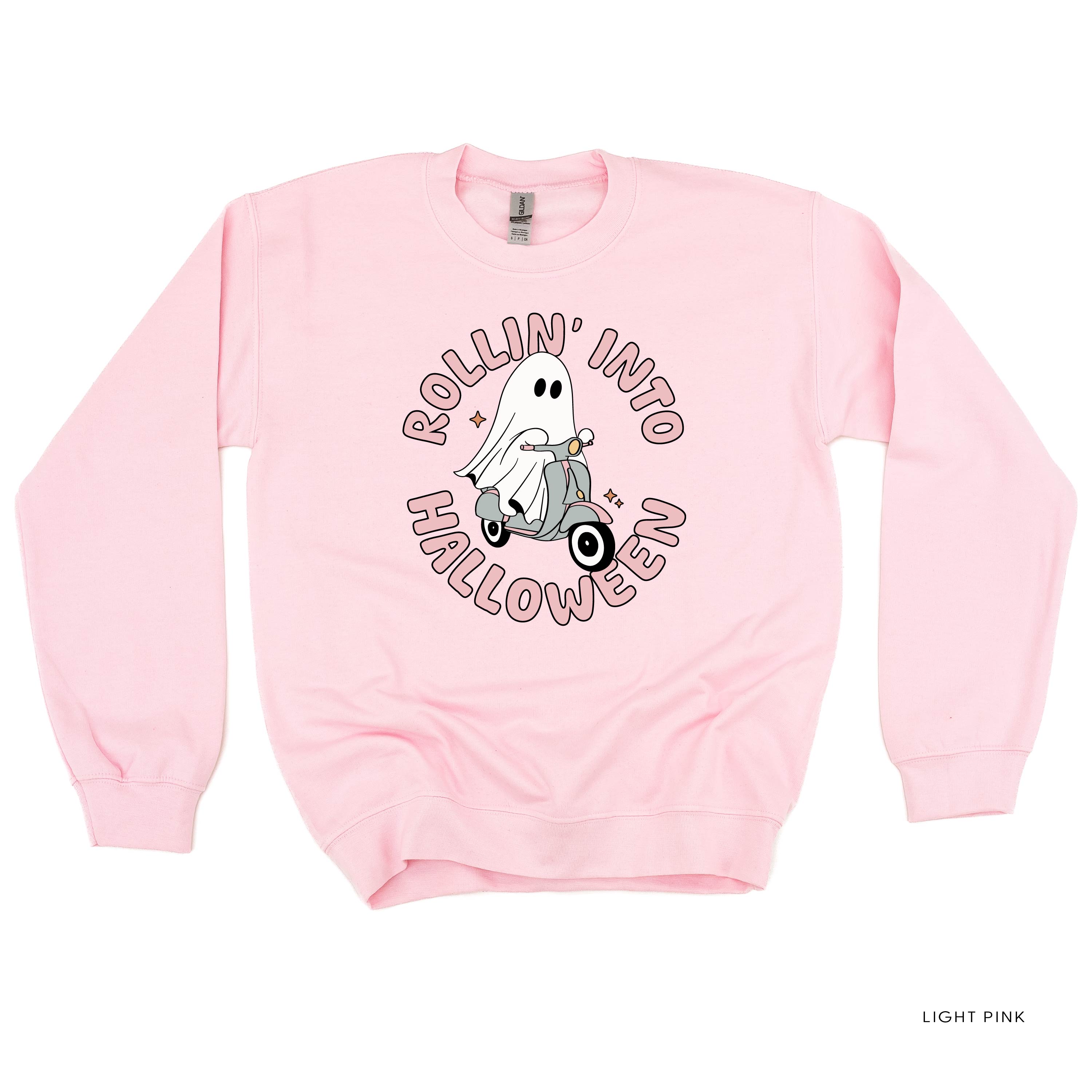 Rollin' Into Halloween - Basic Fleece Crewneck Little Mama Shirt Shop LLC