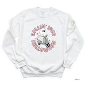 Rollin' Into Halloween - Basic Fleece Crewneck Little Mama Shirt Shop LLC