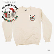 Running On Caffeine And Christmas Cheer (pf&b) - BASIC Fleece Little Mama Shirt Shop LLC