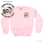 Running On Caffeine And Christmas Cheer (pf&b) - BASIC Fleece Little Mama Shirt Shop LLC