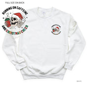 Running On Caffeine And Christmas Cheer (pf&b) - BASIC Fleece Little Mama Shirt Shop LLC