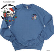 Running On Caffeine And Christmas Cheer (pf&b) - BASIC Fleece Little Mama Shirt Shop LLC