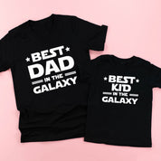 Best Dad In The Galaxy / Best Kid In The Galaxy - Set of 2 Tees Little Mama Shirt Shop