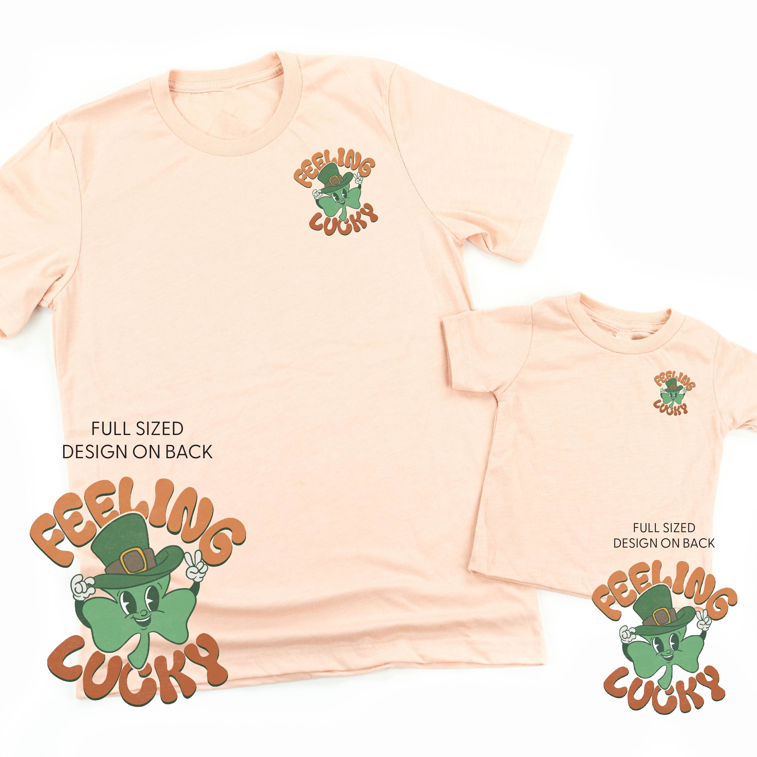 Feeling Lucky (pf&b) - Set of 2 Tees Little Mama Shirt Shop