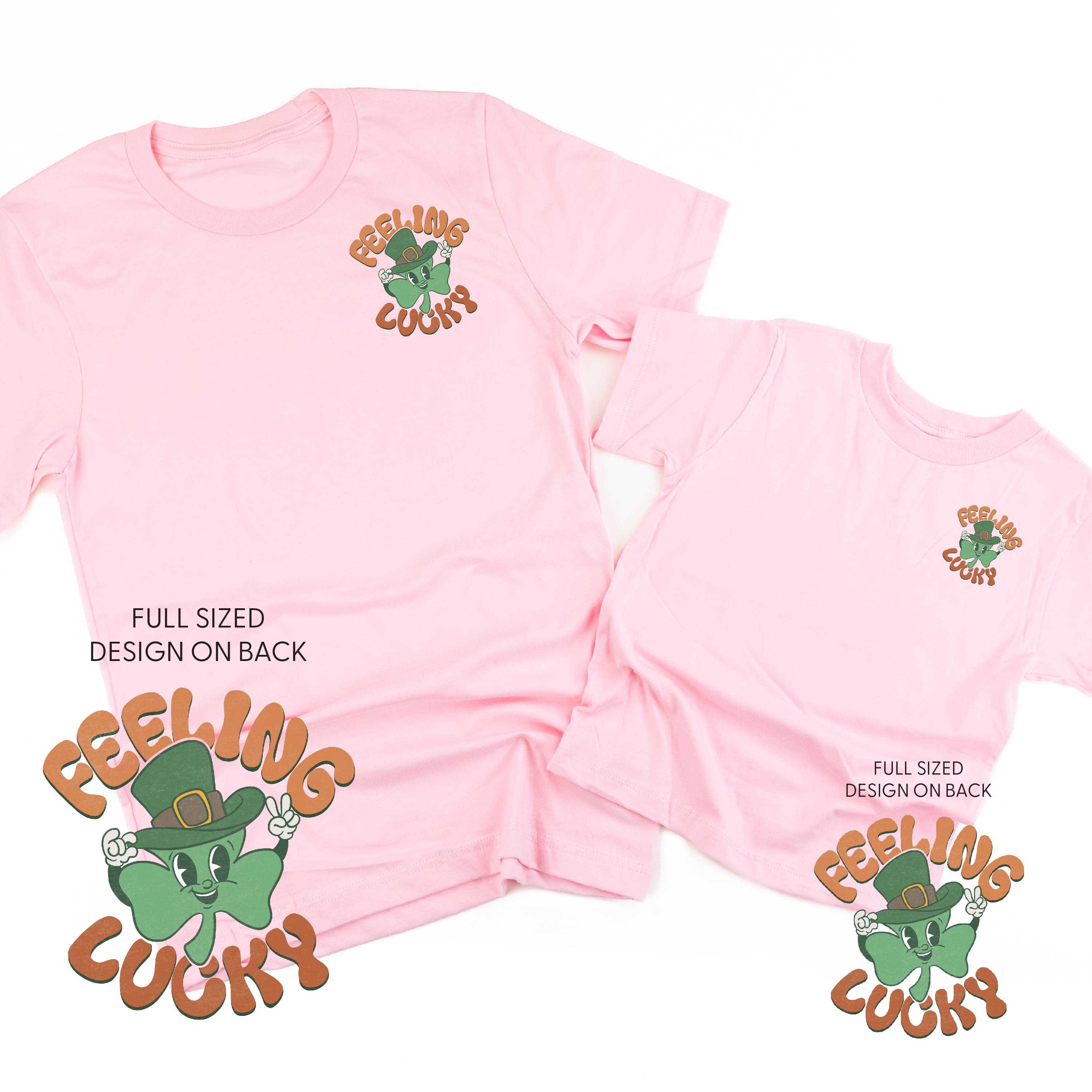 Feeling Lucky (pf&b) - Set of 2 Tees Little Mama Shirt Shop