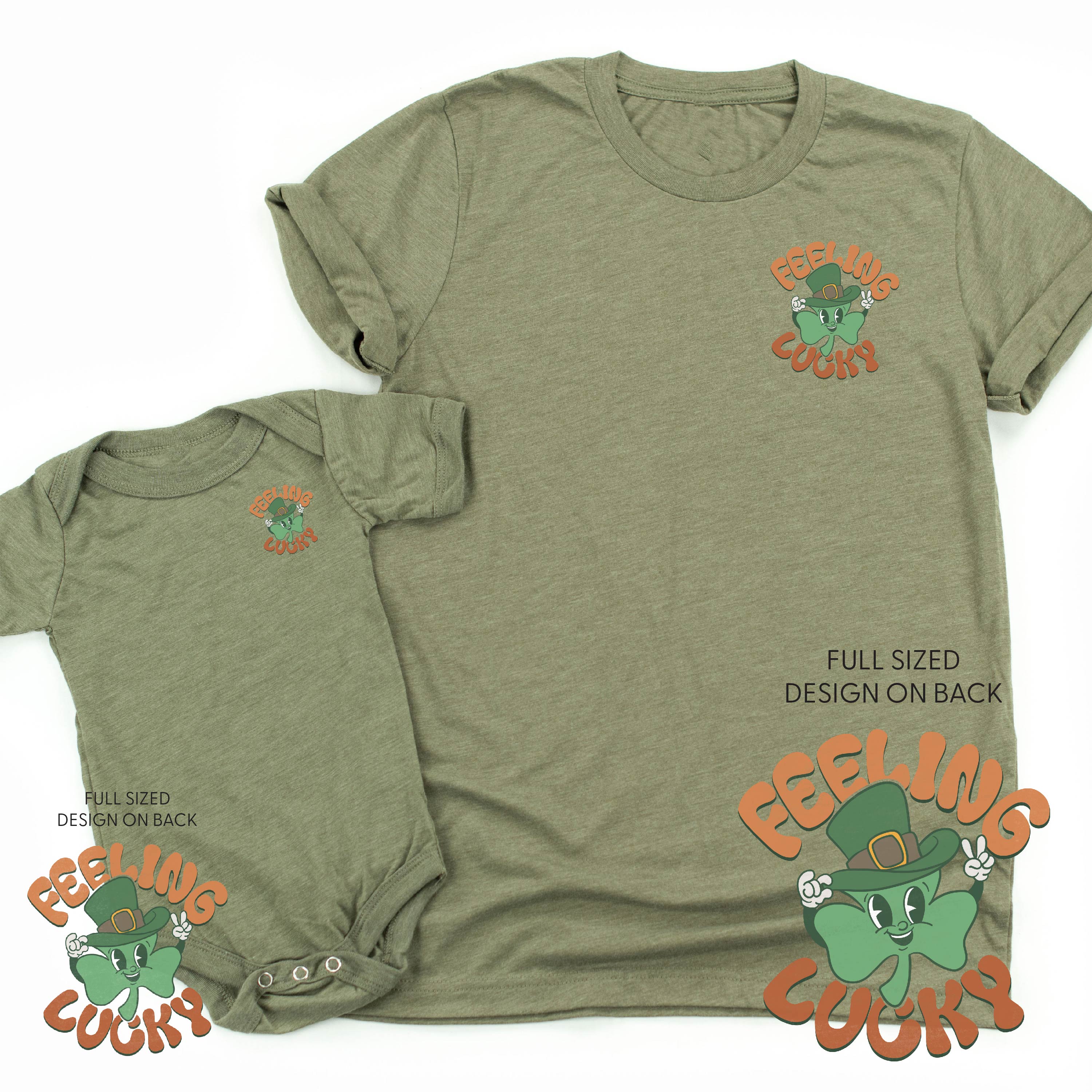 Feeling Lucky (pf&b) - Set of 2 Tees Little Mama Shirt Shop