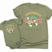 Rock N Roll Shamrock - Set of 2 Tees Little Mama Shirt Shop