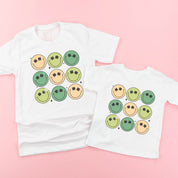 3x3 - St. Patrick's Day Smilies - Set of 2 Tees Little Mama Shirt Shop