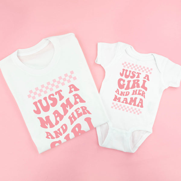 THE RETRO EDIT - Just a Mama and Her Girl (Singular) / Just a Girl and Her Mama - Set of 2 Shirts