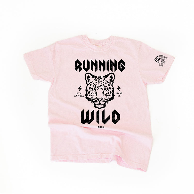 Comfort Colors Short Sleeve Tee - RUNNING WILD - 2024 5K Registration and Race Day Shirt