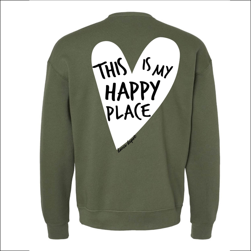 Dance Depot - This Is My Happy Place - Super Soft Fleece Crewneck Sweatshirt