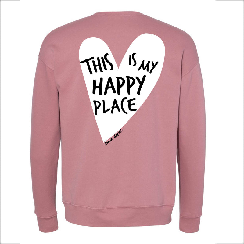 Dance Depot - This Is My Happy Place - Super Soft Fleece Crewneck Sweatshirt