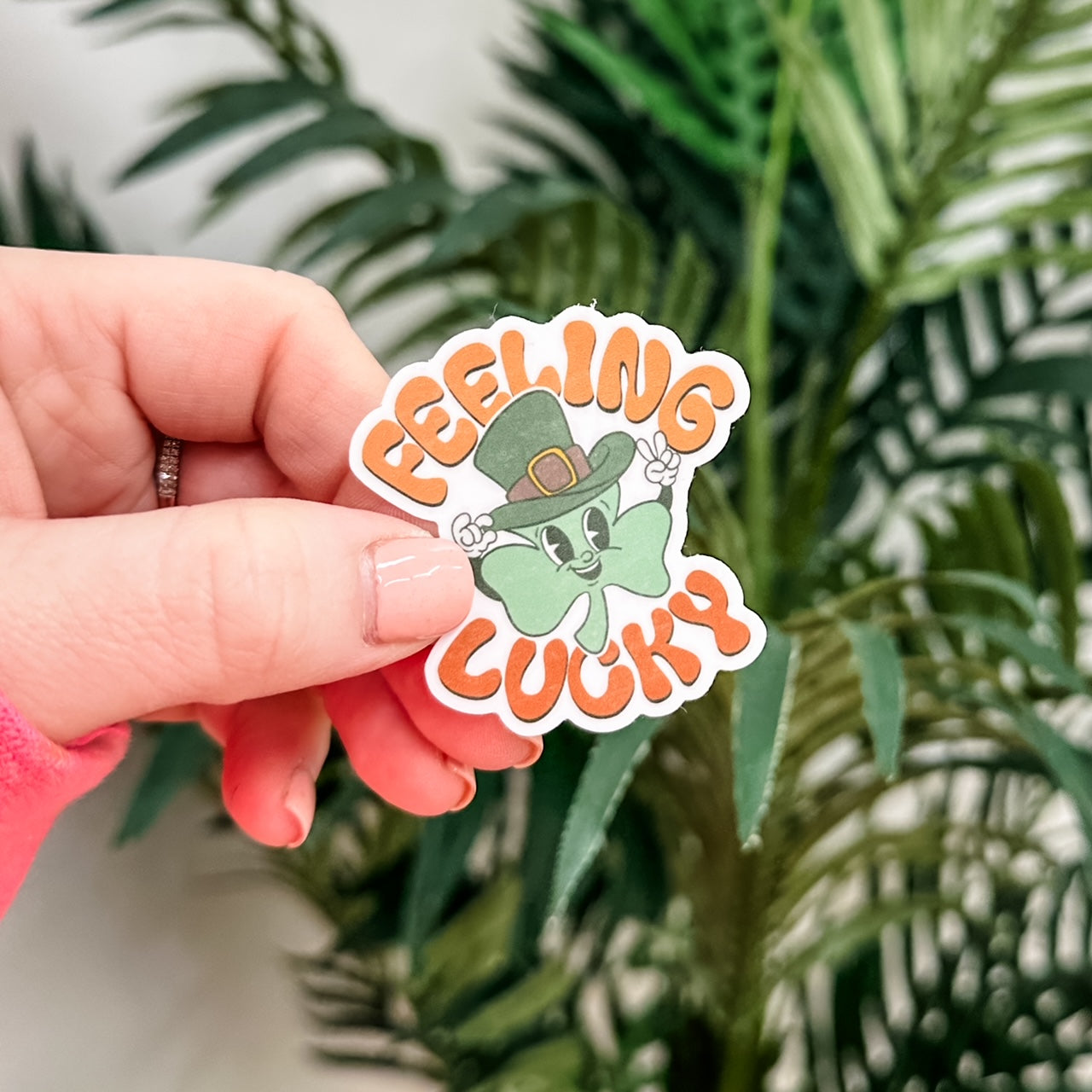 LMSS® ST. PATRICK'S DAY STICKER - Feeling Lucky Little Mama Shirt Shop LLC