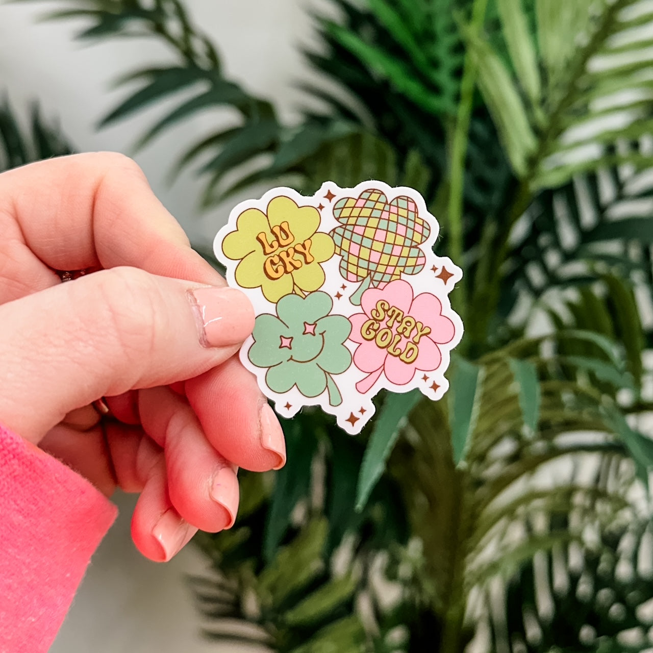 LMSS® ST. PATRICK'S DAY STICKER - Lucky Disco Little Mama Shirt Shop LLC