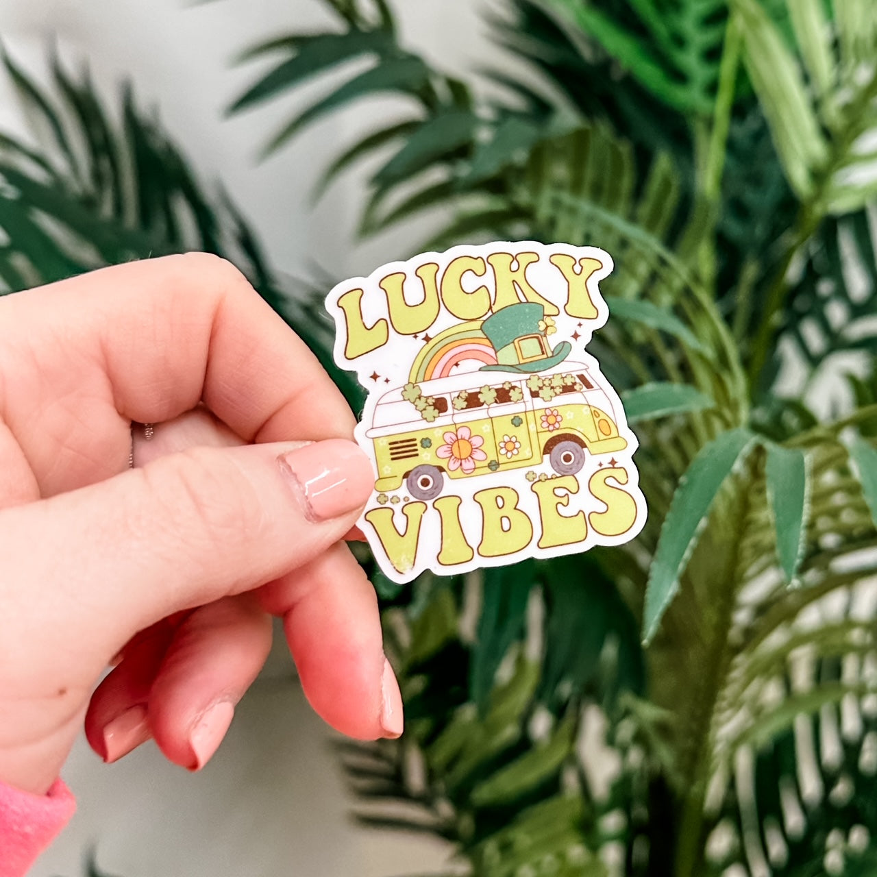 LMSS® ST. PATRICK'S DAY STICKER - Lucky Vibes Little Mama Shirt Shop LLC